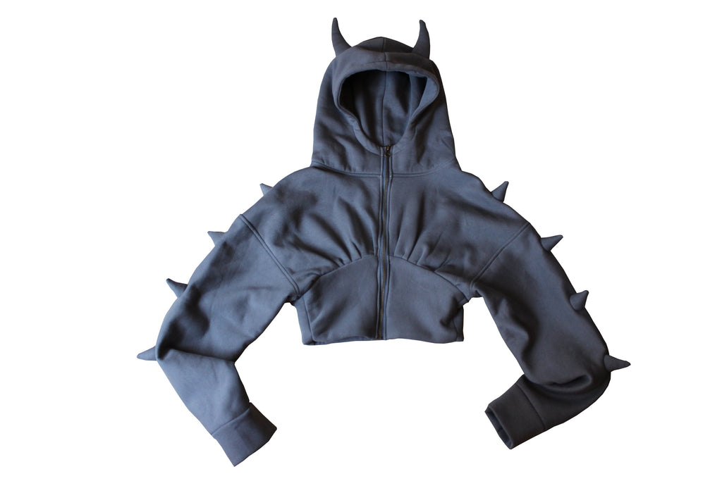 DEMON HOODIE - GREY